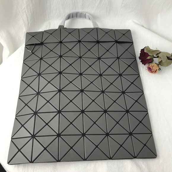 "BAO BAO ISSEY MIYAKE FLAT PACK Backpacks GREY" - Picture 2 of 10